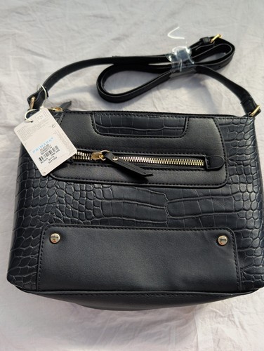 Black handbag with - black, gold