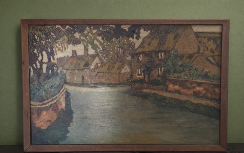 Original art deco country lane - country,