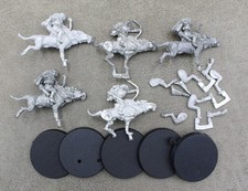LOTR metal WARG RIDERS x5