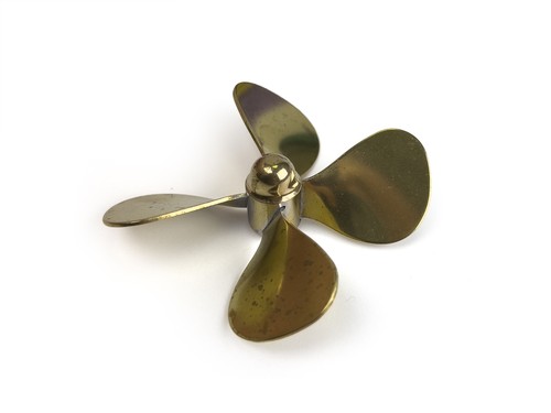 Radio active brass propeller - radio,
