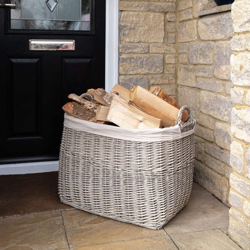 Fawley rectangular buff wicker - rectangular,