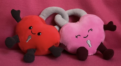Fountasia red pink smiley - red, &