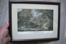 OLD HUNTING SCENE PICTURE  "GAME KEEPERS"   "1908"