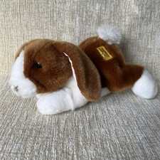 Rabbit Hand Puppet The Puppet Company Realistic Cute Lop Eared Brown & White