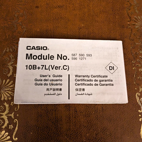 Casio module 587 - casio, 590