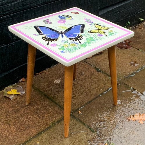 Vintage small side table - , 50s
