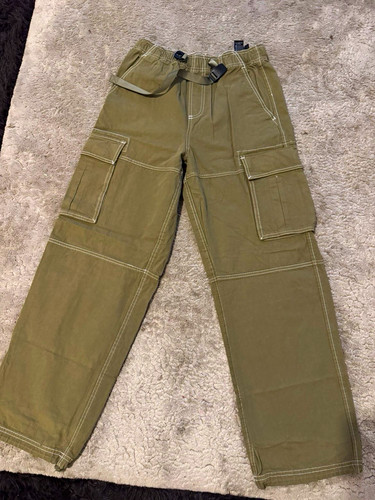 Zara men green cargo - zara,