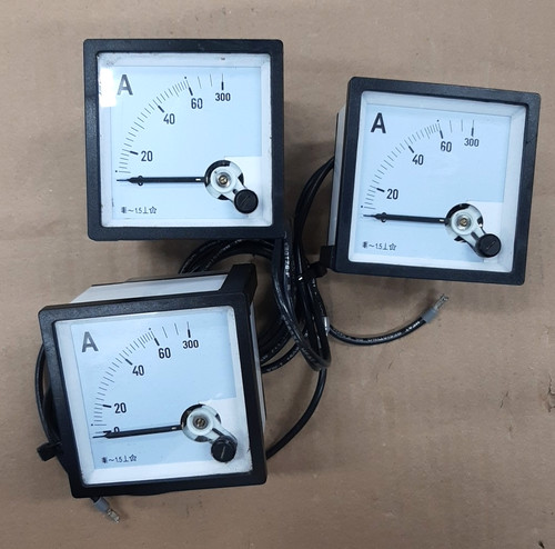 Analogue panel amp meters - panel,