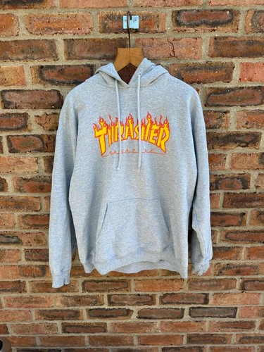 Grey thrasher hoodie - thrasher,