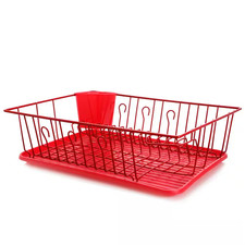 17.5 In. Red Countertop Dish