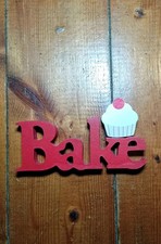 Kitchen Wooden Baking Cupcake Ornament Decor