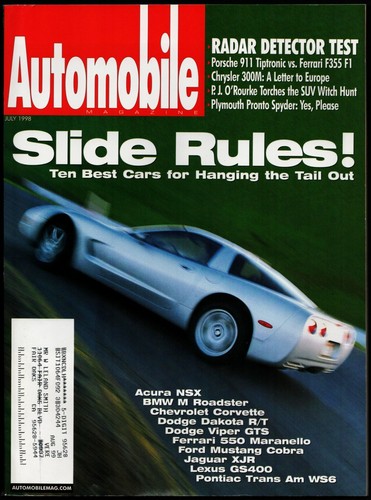 July 1998 automobile - 1998, magazine