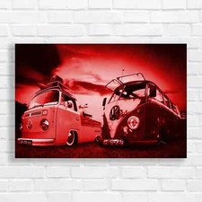 Vibrant Retro VW Camper Van