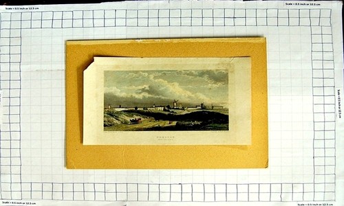 Original old antique print - original,