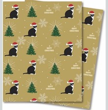 2 x Sheets Christmas Cat