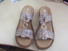-A PAIR OF LADIES SANDLES ( RIEKER ) SIZE 38 ( 5 ) USED