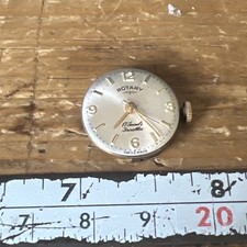 Rotary Watch Movement 17 Jewel Incabloc