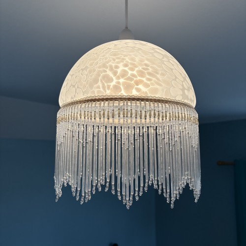 Frosted marbled glass - glass, lamp