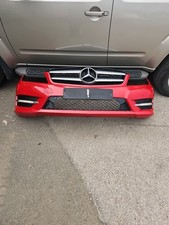 mercedes c220cdi w204 amg sport front complete bumper red 590 2011-2015