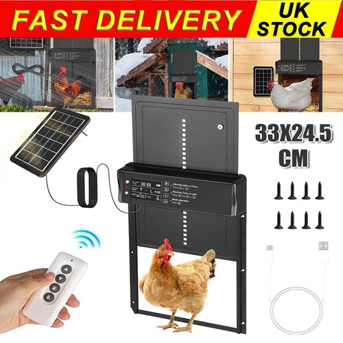 Solar chicken door opener - solar, auto