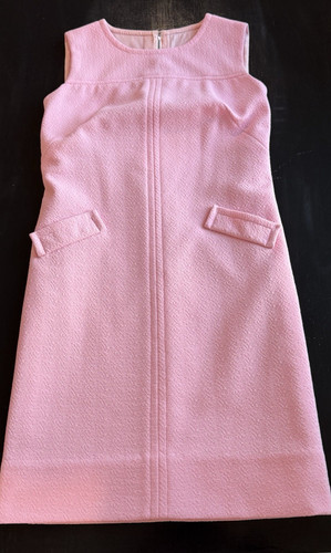 Vintage 60s pink sheath shift - 60s,