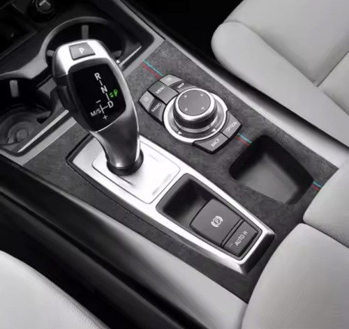 Alcantara gear shifter panel - gear,