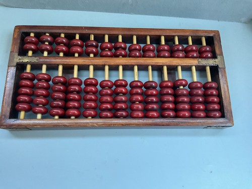Vintage chinese wooden abacus - wooden,