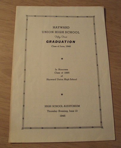 Vtg 1946 graduation - vtg,
