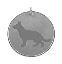 Silver Dog Breed Pet ID Tag