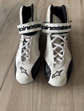 Alpine Stars Karting Boots White Size 6 Excellent Condition Worn Once