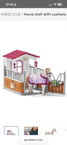 Schleich horse stall with - horse,