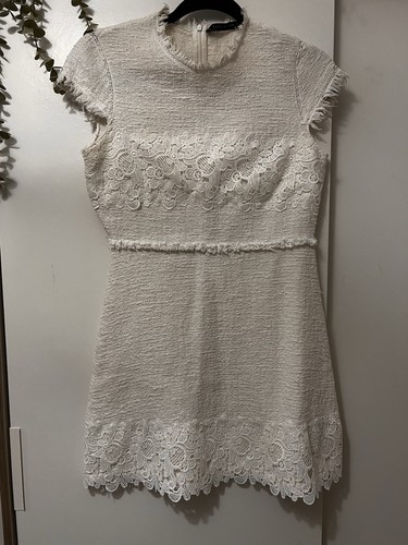 Zara white lace mini - white,