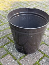 Distressed Metal Waste Bin Brown 30cm x 30cm