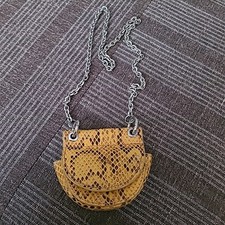 ZARA Mini Yellow Snakeskin
