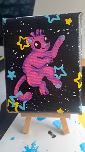 Ooak original acrylic painting - ooak,
