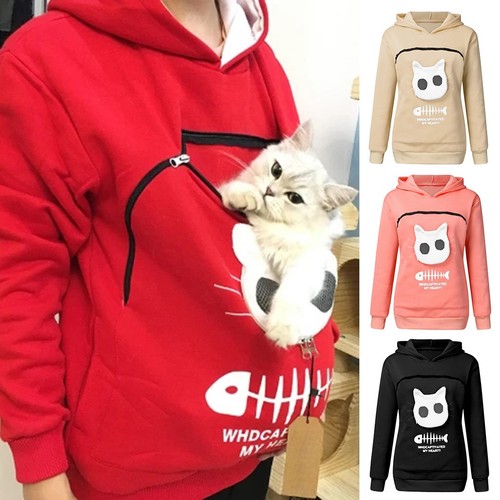 Women cat hoodie with - hoodie, pet