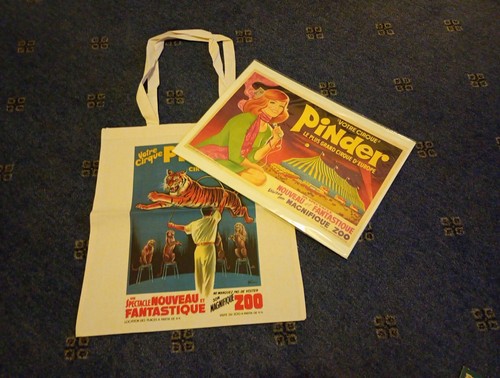 Pinder poster and - and, bag