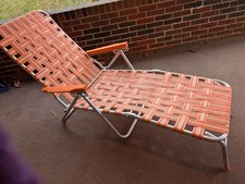 Vtg outdoor folding reclining