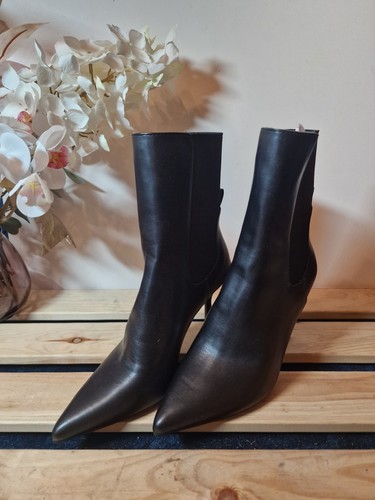 New womens black pointed - m&s,
