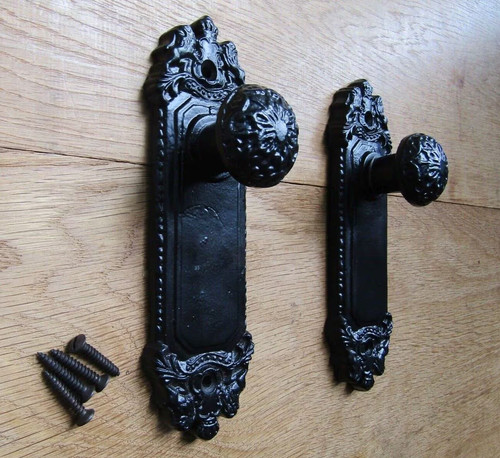 Pair cast iron - of, rustic