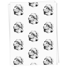 'Guinea Pig Wearing Santa Hat' Gift Wrap / Wrapping Paper / Gift Tags (GI058732)