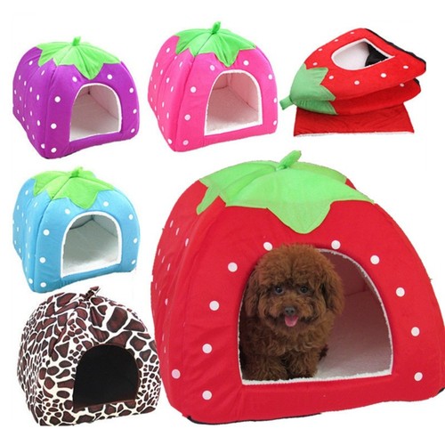 Strawberry doggy tent with - strawberry,