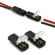 12V 2Pin Connector Plug clip Terminal motorcycle indicator wiringx10