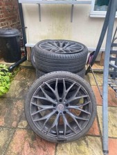 Wolfrace Wolfsburg Gloss Black 20 Inch Set of 4 alloy wheels RIMS, BMW 3 4 5 Ser