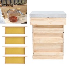 UK National Bee Hive Supply Brood Box Beekeeper Beekeeping Wooden Beehive Kits