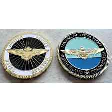 US Naval Aviator & Naval Air Station North Island Coronado CA Challenge Coin 2pc