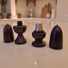 Vintage Wooden Needle Cases