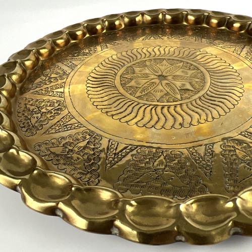 Vtg solid brass etched - vtg,