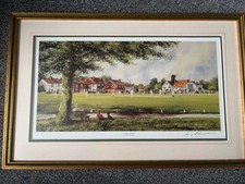 Sunday Cricket’ by Terry Harrison Framed Signed Print