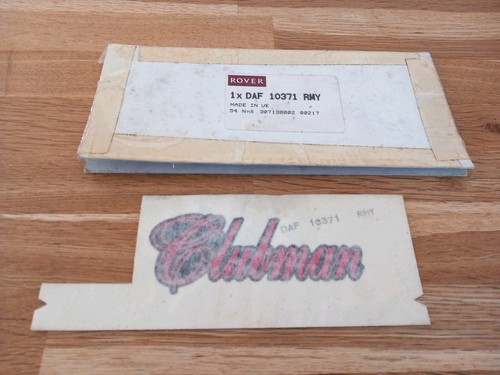 Austin rover clubman decal - decal, nos